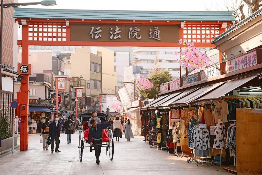 403 Oshiage Sta 3Mins Walk! Wi-Fi & Elevator 4Pax Daire Tokyo Dış mekan fotoğraf