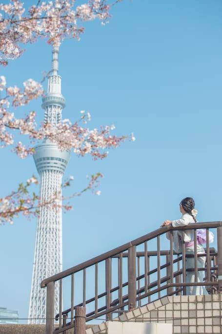 403 Oshiage Sta 3Mins Walk! Wi-Fi & Elevator 4Pax Daire Tokyo Dış mekan fotoğraf